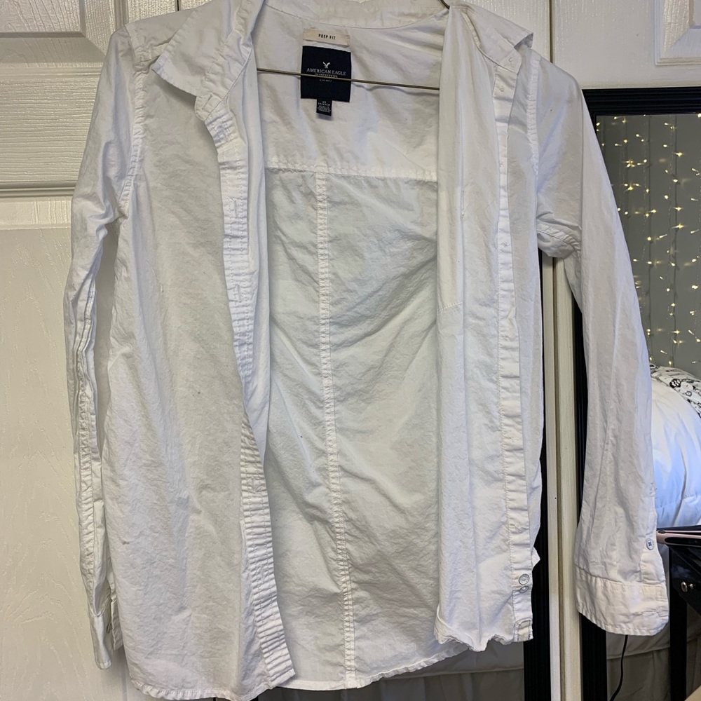 Prep fit white button up